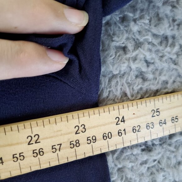 Lane Bryant Top Womens 18/20 Navy Blue Collared Short Sleeve Relaxed Fit Tunic - Picture 6 of 8